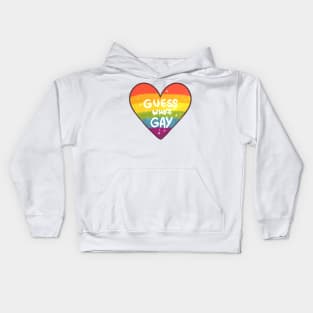 Guess who's Gay Kids Hoodie